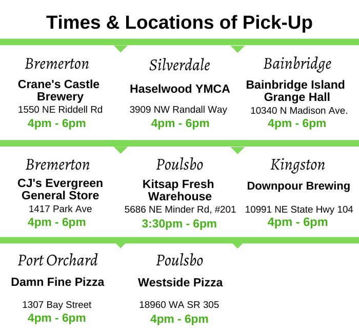 Nov. 2023 Times &amp; Locations of Pick-Up